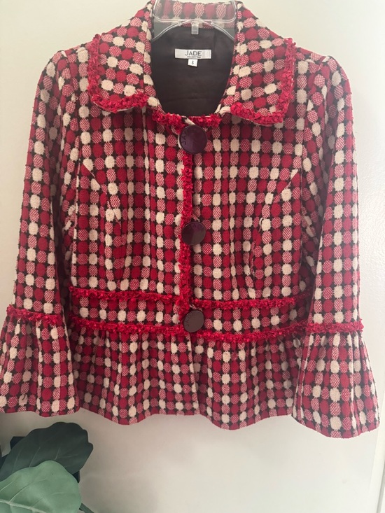 Jade Jackets & Blazers - Vintage Jade Checked Jacket